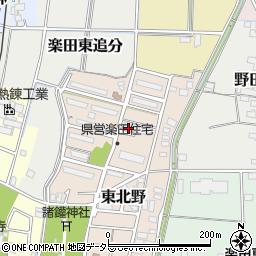 愛知県犬山市東北野周辺の地図