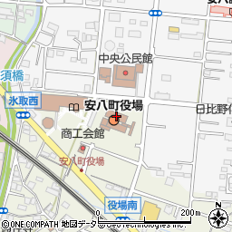 岐阜県安八郡安八町周辺の地図