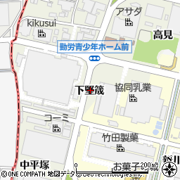 愛知県犬山市羽黒新田下堅筬周辺の地図