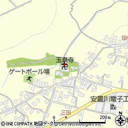 玉泉寺周辺の地図