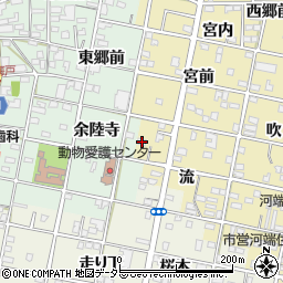 愛知県一宮市浅井町河端流27-1周辺の地図