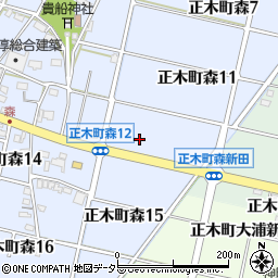 大垣江南線周辺の地図