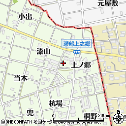 愛知県一宮市瀬部上ノ郷4周辺の地図