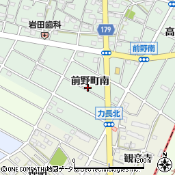 愛知県江南市前野町南周辺の地図