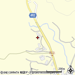 京都府福知山市報恩寺上野原周辺の地図