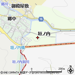 愛知県犬山市垣ノ内周辺の地図