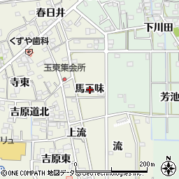 愛知県一宮市木曽川町玉ノ井馬三味周辺の地図