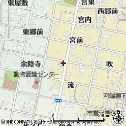 愛知県一宮市浅井町河端流8周辺の地図