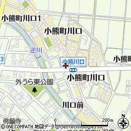 岐阜県羽島市小熊町川口前13周辺の地図