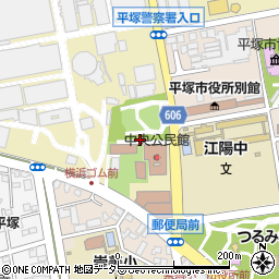 神奈川県平塚市追分1周辺の地図