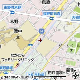 フトン巻きのジロー　江南滝学園前店周辺の地図