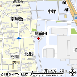 愛知県一宮市高田尾前田周辺の地図