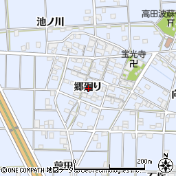 愛知県一宮市高田郷廻り周辺の地図