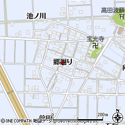 愛知県一宮市高田（郷廻り）周辺の地図