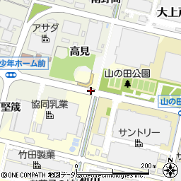 愛知県犬山市八反田周辺の地図