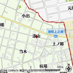 愛知県一宮市瀬部漆山周辺の地図
