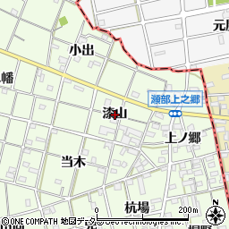 愛知県一宮市瀬部（漆山）周辺の地図