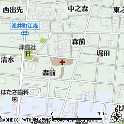 北部学校給食共同調理場周辺の地図