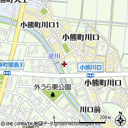 岐阜県羽島市小熊町川口前334-1周辺の地図