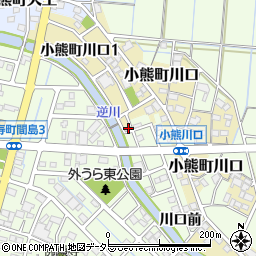 岐阜県羽島市小熊町川口前334周辺の地図