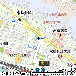 タリーズコーヒー 君津駅前店周辺の地図