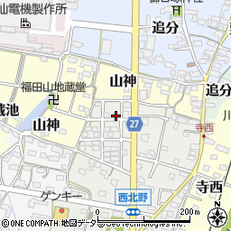 愛知県犬山市西北野112周辺の地図