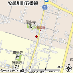 滋賀県高島市安曇川町五番領242周辺の地図