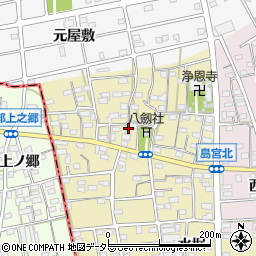 愛知県江南市島宮町（郷内）周辺の地図