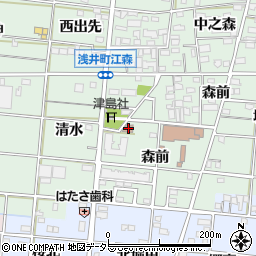 江森公民館周辺の地図