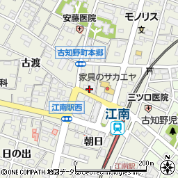 三菱ＵＦＪ銀行江南支店周辺の地図
