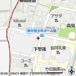 愛知県犬山市羽黒新田上堅筬周辺の地図