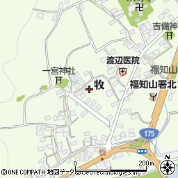 京都府福知山市牧周辺の地図