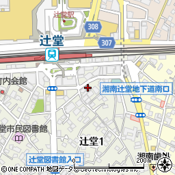 辻堂郵便局周辺の地図