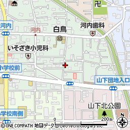 神奈川県平塚市河内周辺の地図
