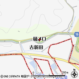 愛知県犬山市樋ノ口周辺の地図