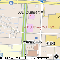 岐阜県大垣市外野周辺の地図