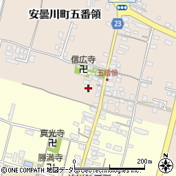 滋賀県高島市安曇川町五番領240周辺の地図