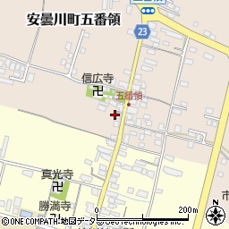 滋賀県高島市安曇川町五番領241周辺の地図