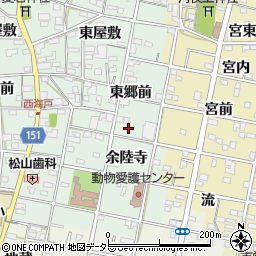 愛知県一宮市浅井町西海戸周辺の地図