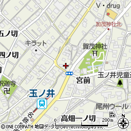 愛知県一宮市木曽川町玉ノ井新屋敷四ノ切40-1周辺の地図