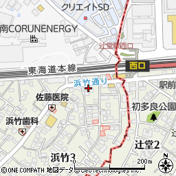 エクレール湘南辻御堂周辺の地図