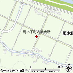 馬木下町内集会所周辺の地図