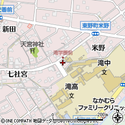 愛知県江南市東野町七社宮90周辺の地図