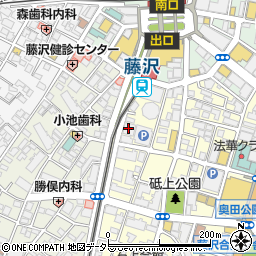 藤沢リラホール周辺の地図