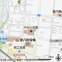 安八町役場　教育委員会周辺の地図