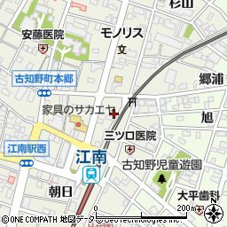 名鉄協商江南駅北第２駐車場周辺の地図