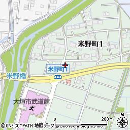 米野町公民館周辺の地図