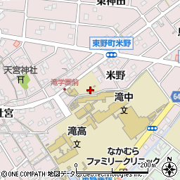 愛知県江南市東野町米野7周辺の地図