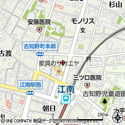 トヨタレンタリース名古屋江南駅前店周辺の地図