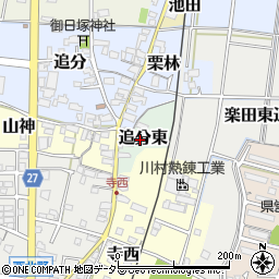 愛知県犬山市追分東9周辺の地図